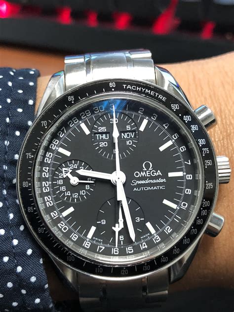 omega speedmaster day date mark 40|Omega Speedmaster dials explained.